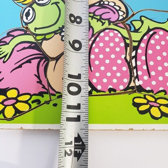Vintage Playskool Baby Miss Piggy Wooden Board Puzzle Jim Henson Kids Learning - Picture 6 of 8